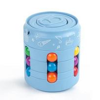 Rotating Magic Beans Puzzle Cube Game Kid'S Adult Fingertips Fidget Decompression Game Montessori Educational Toys Children Gift