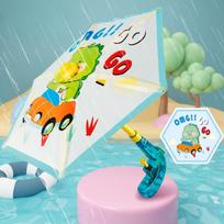 Water Umbrella Gun With Defense Attack Functions Kids Safe Outdoor Battle Toy For Beach Pool Party Summer Cartoon Water Shooter