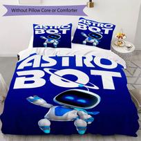 ASTRO BOT Pattern Bedding uilt Set uilt Cover Pillowcase Home Decoration Birthday Gift (1 * duvet cover + 8 * pillowcase  without core) 135x200cm