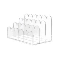 Stackable Office Document Holder 3 Compartment Vertical Mail Organizers Space Efficient Desktop Accessory 1