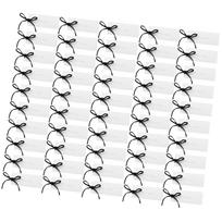 50Pcs Party Place Cards With 50 Black Velvety Ribbon For Seat Indication And Name Display In Weddings Parties Banquets 1