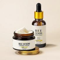 1 Set Bee Venom Peptide Firming Serum + Bee Venom Firming Cream, Tightening Calming Hydrating Moisturizing Facial Skin Set