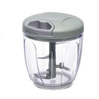 Feliator Manual Vegetable and Fruit Chopper 900ml 5 Stainless Steel Blades Green 12.5x12.5x14cm