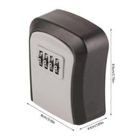 4 Digit Key Storage Lock Box Waterproof Key Lock Box Safe Combination Lock Box  Outdoor