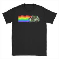 Men Women's Hollow Knight Rainbow Cat T Shirts Cotton Tops Amazing Short Sleeve Crewneck Tees Printed T-Shirts S įvairiaspalvis
