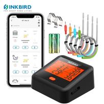 INKBIRD Digital Barbecue Thermometer IDT-34c-b Outdoor Meat Grill Thermometer with 4 Meat Probes Bluetooth BBQ Accessories IDT-34C-B