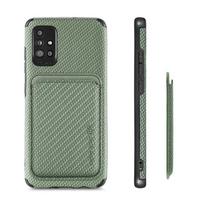 For Samsung Galaxy S2 S24 S23 FE S21 S20 S22 Note20 Ultra Note 10 9 Plus  Card Holder Wallet Carbon Fiber Magnetic Case For Galaxy S23