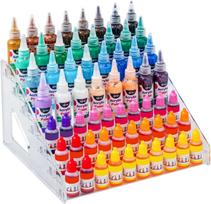 Acrylic Paint Organizer (7 Tier), Painting Bottle Holder, Clear Nail Polish Holder Rack Shelf, Acrylic Paint Storage Organizer gryna