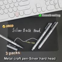 3/6Pcs Waterproof Permanent Paint Marker Pen, Gold and Silver Ink, Metallic, Rock, Mug, Ceramic, Glass, DIY Painting Supplies