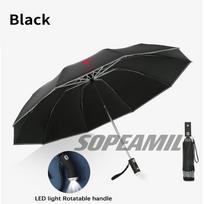 2025 Hot Car Led Light Automatic Folding Windproof Sunshade Umbrella For Tesla Cybertruck Beast Roadster Model 3 Model Y Model S juoda