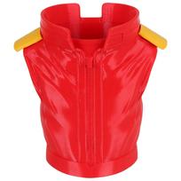 3D Printed Popcorn Bucket Container Designed with Detailed Vest Shape Suitable for Movie Nights and Themed Parties Durable Plastic Material