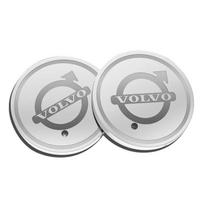 For Volvo V60 V40 XC90 S60 C30 XC60 V50 V70 S90 AWD XC40 S80 2PC 7 Color Car LED Cup Holder Light Glow Coaster Water Coaster