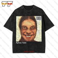Vintage Aphex Twin S Album Cover Vintage Oversized TShirt Lb T S