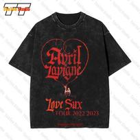 Avril Lavigne Love Sux Tour   Vintage Oversized TShirt NMP S
