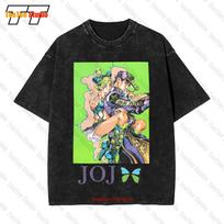 Jolyne Cujoh And Jotaro Kujo JojoS Bizarre Adventure Vintage Oversized TShirt UNOB S