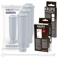 3X Filtr Aquafloow Do Ekspresu Krups + Odkamieniacz F054 + Tabletki Xs300