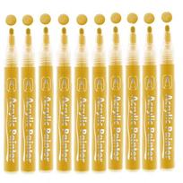 4-10Pc Acrylic Paint Markers Pens Gold Silver White,For Fabric Rock Painting Stone Metallic Ceramic Drawing Art Supplies