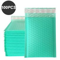 New 100pcs Pink Bubble Mailer Bubble Padded Mailing Envelopes Mailer Poly for Packaging Self Seal Shipping Bag Bubble Padding (Blue,11*15cm) mėlyna