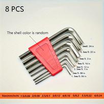 8Pcs Metric Hex Wrench Set For Motorcycles Bicycles Allen L Wrench Allen Key Short Arm Tool Set Bicycle Repair Tools