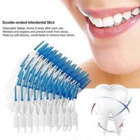 400pcs Interdental Brushes Double-ended Silicone Toothpick Dual-ended Dental Floss Pick With Silicone Bristles Disposable Dental Brushes Between miao3