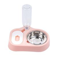 Multi functional pet feeding bowl automatic drinking water to prevent spills and leaks universal feeding bowl for cats and dogs