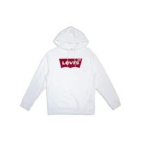 Levis Letter Logo Patch Pullover Hoodie Men Hoodies White 56629-0001 XS