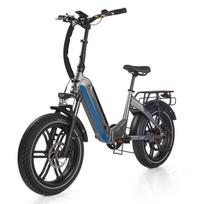 JOBOBIKE Romer pro Sulankstomas žemo rėmo elektrinis dviratis 48V15Ah LG baterija Tektro stabdžiai Shimano pavaros bekelės/miesto pilka