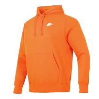 Nike Logotipas Lauko Atsitiktinis Sportinis Su Gobtuvu Megztinis Ilgomis Rankovėmis Džemperis Vyriškas džemperis Oranžinis BV2655-819 L
