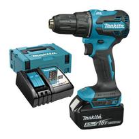 Akumuliatorinis smūginis gręžtuvas MAKITA DHP490RTJ 18V 5,0Ah