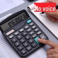 Large Digit Voice Calculator with Transparent Keys for Office and Student Use