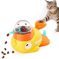 Little yellow duck pet feeding device, cat and dog interactive toy training device, automatic feeder A-DH