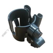 H3CD 360 Degree Rotating Strollers Cup Holder with Secure Phone Mount Heavy Duty Clip for Bikes Wheelchairs Mobility Aid juoda