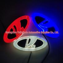 4D Šviečiantis LED Galinis Emblemos Žibintas LADA Automobiliams 12.5cm X 5.5cm raudona