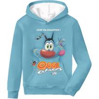 Oggy ir Tarakonai Vaikams 3D Spausdinti Gobtuvai Aukštos Kokybės Patogūs Megztiniai Anime 3D TV Grafinis Spausdinimas Berniukų mergaičių drabužiai 110
