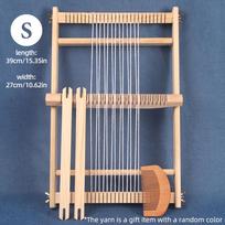 1 vnt. medinis DIY audimo ir mezgimo staklės, medinis rėmas, mezgimo įrankis, dekoracijų kutų, gobelenų ir kilimų siuvimo įrankiai WOOD
