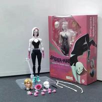Gwen Shfiguartsspider Miles Morales Articulated PVC Veiksmo figūrėlės Su keičiamomis dalimis Kolekcionuojami žaislai Anime gerbėjams