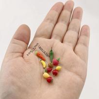 Miniature 10Pcs Food Clay Vegetables  Fruits 112 Dollhouse Accessories Kitchen Toy Pretend Play Preschool Toy For Boys  Girls