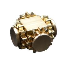 Cube Gear Spinner Finger Copper Mechanical Gyro Linkage Hand Spinner Fingertip Adult Decompression Edc Toys For Kids Adults Children's Birthday Gift
