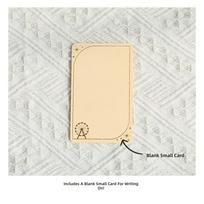 Luxurious Popup Ferris Wheel Card With Shimmering Gold Accent Holiday Card Ideal For Wedding Baby Showers Invitation mėlyna