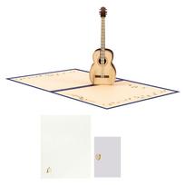 Collectible 3D Popup Guitar Shape Card Handmade Decors Piece For Birthday Celebration Music Enthusiast Gift 1