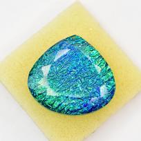 AAA+ Natural Monarch Fire Opal 81.7 CT Doublet Pear Cut Huge Loose Gemstone 32.7 mm įvairiaspalvis