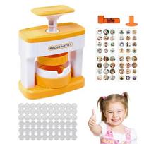Punch Press Button Maker Machine Button Making Supplies DIY Pin Maker  Christmas Gifts geltona