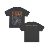 Rock Band Nirvana Y2K T-shirt Men and Women Summer Gothic Retro Clothing Fashion Casual Round Neck Short Sleeved Top Streetwear S įvairiaspalvis