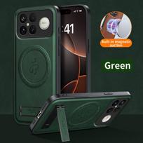 For POCO F8 Ultra F8pro Leather Stand Case for POCO F8ultra Magnetic  Wireless Charging Cover Shockproof Hard Bumper For POCO F8 Ultra