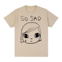 Yoshitomo Nara Sad Vintage T-shirt Japan Party Women T Shirt New Tee Tshirt Womens Tops S įvairiaspalvis