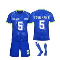 Men's Soccer Jersey Set Quick Dry Athletic Uniforms with Shorts and Socks for Training and Competition M