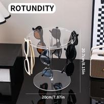 1pc acrylic square/circular glasses display stand, suitable for dressing tables and retail displays, easy to install