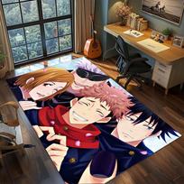 Megumi Fushiguro Jujutsu Kaisen Carpet for Living Room Bedroom Home Decor Cool Movie Mat Play Floor Mat 60x90cm
