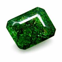 8 karatai Natūralus sertifikuotas smaragdas Smaragdo formos žalias Kolumbietiškas laisvas brangakmenis 13.8 mm žalia