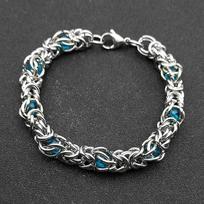 Trendy Byzantine Link Chain for Men Boys Stainless Steel Silver Color Think Necklace Biker Male Party Gift Jewelry collar hombre